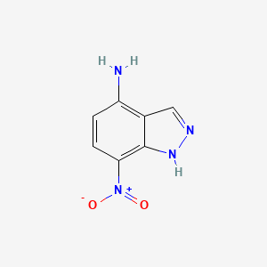Chemical structure of 7-nitro-1H-Indazol-4-amine