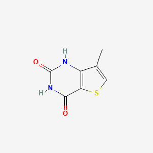 Chemical structure of 7-Methylthieno[3,2-d]pyrimidine-2,4(1H,3H)-dione
