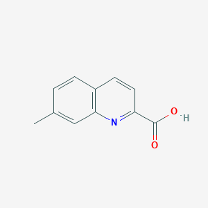 Chemical structure of 7-Methylquinoline-2-carboxylic acid