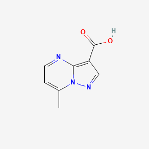 Chemical structure of 7-Methylpyrazolo[1,5-a]pyrimidine-3-carboxylic acid