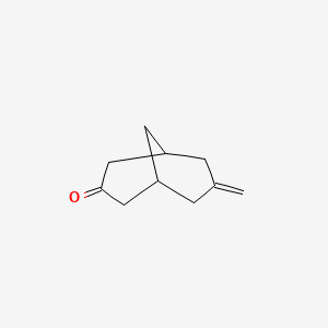 Chemical structure of 7-Methylenebicyclo[3.3.1]nonan-3-one