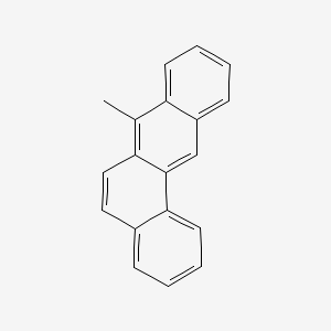Chemical structure of 7-Methylbenz[a]anthracene