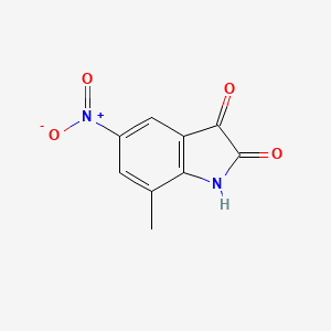 Chemical structure of 7-Methyl-5-Nitroisatin