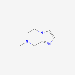 Chemical structure of 7-Methyl-5,6,7,8-tetrahydroimidazo[1,2-a]pyrazine