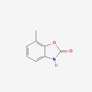 Chemical structure of 2(3H)-Benzoxazolone, 7-methyl-