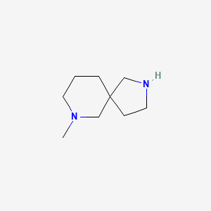 Chemical structure of 7-METHYL-2,7-DIAZASPIRO[4.5]DECANE DIHYDROCHLORIDE
