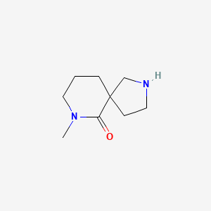 Chemical structure of 7-methyl-2,7-diazaspiro[4.5]decan-6-one