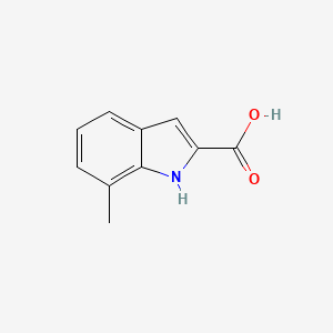 Chemical structure of 7-Methyl-1H-indole-2-carboxylic acid