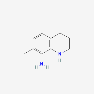Chemical structure of 7-Methyl-1,2,3,4-tetrahydroquinolin-8-amine