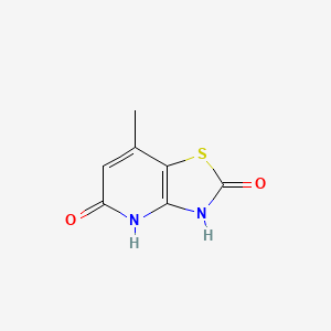 Chemical structure of 7-methyl[1,3]thiazolo[4,5-b]pyridine-2,5(3H,4H)-dione