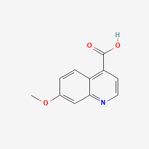 Chemical structure of 7-Methoxyquinoline-4-carboxylic acid