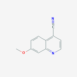 Chemical structure of 7-methoxyquinoline-4-carbonitrile