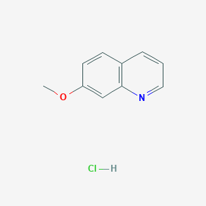 Chemical structure of 7-Methoxyquinoline Hydrochloride