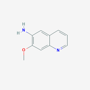 Chemical structure of 7-Methoxyquinolin-6-amine