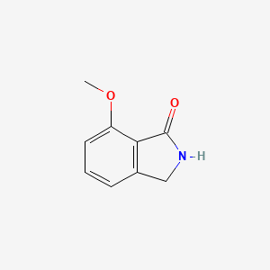 Chemical structure of 7-Methoxyisoindolin-1-one