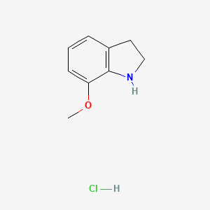 Chemical structure of 7-Methoxyindoline hydrochloride