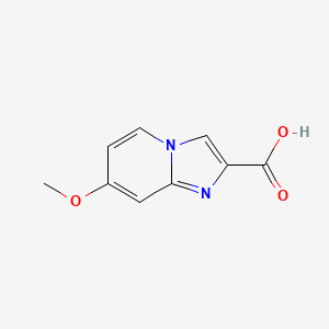 Chemical structure of 7-Methoxyimidazo[1,2-a]pyridine-2-carboxylic acid