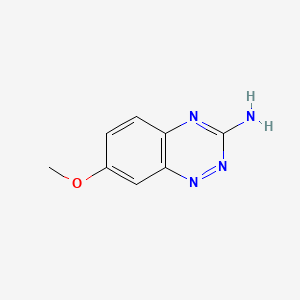 Chemical structure of 7-Methoxy-1,2,4-benzotriazin-3-amine