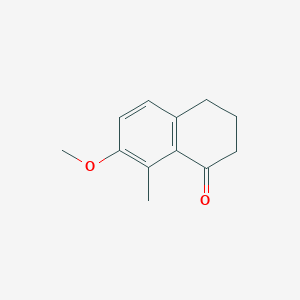 Chemical structure of 7-Methoxy-8-methyl-3,4-dihydronaphthalen-1(2H)-one