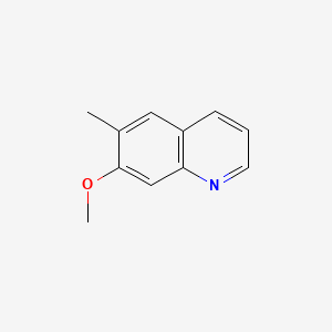 Chemical structure of 7-Methoxy-6-methylquinoline