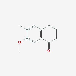 Chemical structure of 7-Methoxy-6-methyl-3,4-dihydronaphthalen-1(2H)-one