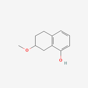 Chemical structure of 7-methoxy-5,6,7,8-tetrahydronaphthalen-1-ol