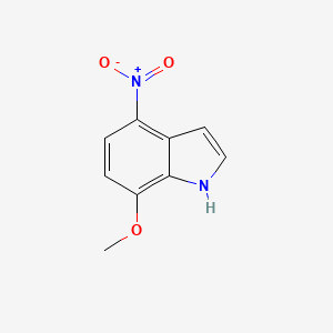 Chemical structure of 7-Methoxy-4-nitro-1H-indole