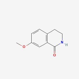 Chemical structure of 7-Methoxy-3,4-dihydroisoquinolin-1(2H)-one
