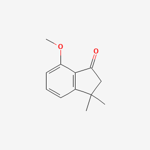 Chemical structure of 7-Methoxy-3,3-dimethyl-2,3-dihydro-1H-inden-1-one