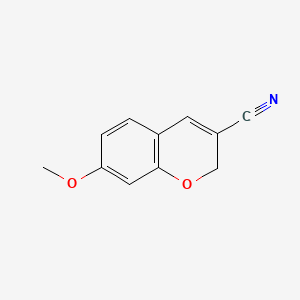 Chemical structure of 7-Methoxy-2H-chromene-3-carbonitrile