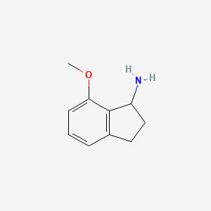 Chemical structure of 7-Methoxy-2,3-dihydro-1H-inden-1-amine