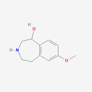 Chemical structure of 7-Methoxy-2,3,4,5-tetrahydro-1H-3-benzazepin-1-ol
