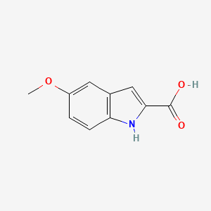 Chemical structure of 7-Methoxy-1H-indole-2-carboxylic acid