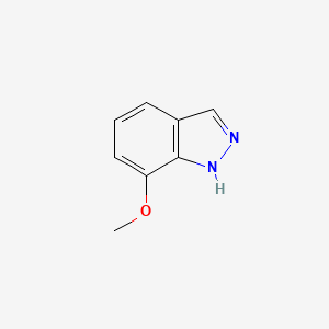 Chemical structure of 7-Methoxyindazole