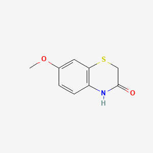 Chemical structure of 7-Methoxy-1,4-benzothiazin-3-one