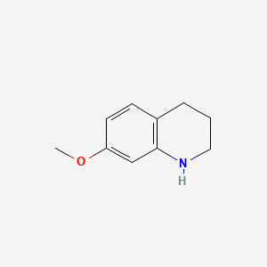 Chemical structure of 7-Methoxy-1,2,3,4-tetrahydroquinoline