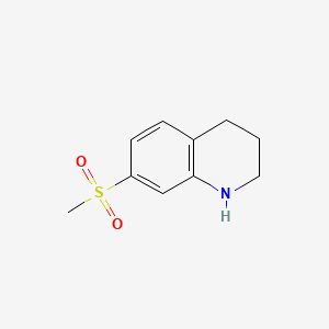 Chemical structure of 7-Methanesulfonyl-1,2,3,4-tetrahydroquinoline