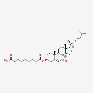 Chemical structure of 7-Ketocholesteryl-9-carboxynonanoate