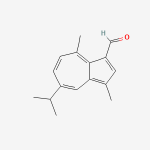 Chemical structure of 3-Formylguaiazulene