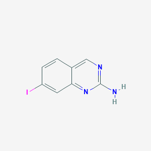Chemical structure of 7-Iodoquinazolin-2-amine