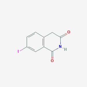 Chemical structure of 7-Iodoisoquinoline-1,3(2H,4H)-dione