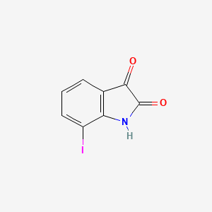 Chemical structure of 7-Iodoisatin