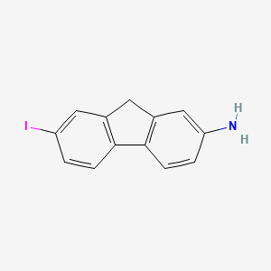 Chemical structure of 7-Iodo-9h-fluoren-2-amine