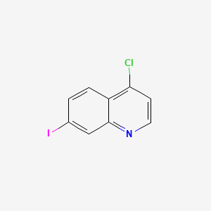 Chemical structure of 7-Iodo-4-chloroquinoline