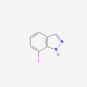 Chemical structure of 7-iodo-1H-indazole