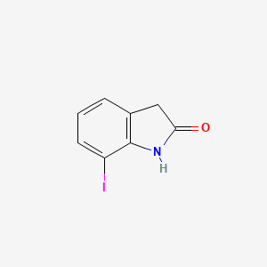 Chemical structure of 7-Iodooxindole