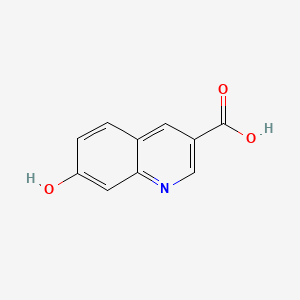 Chemical structure of 7-Hydroxyquinoline-3-carboxylic acid