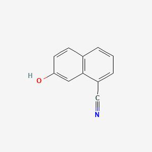 Chemical structure of 7-Hydroxynaphthalene-1-carbonitrile