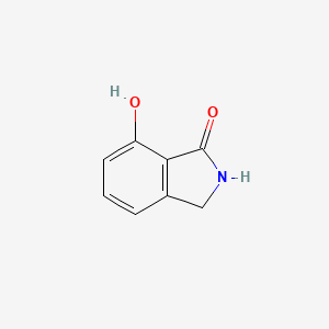 Chemical structure of 7-Hydroxyisoindolin-1-one