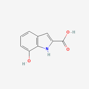 Chemical structure of 7-Hydroxyindole-2-carboxylic acid